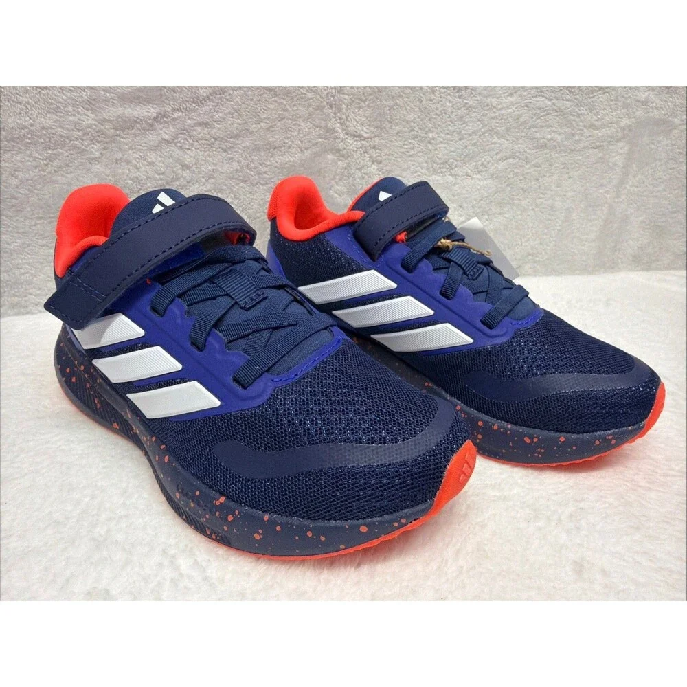 Adidas Runfalcon 5 Kids Size 12 Black Blue Red Running Sneakers